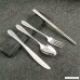 4 Pieces Stainless Steel Flatware Set Knife Fork Spoon Chopsticks Set Travel Camping Cutlery Set with Soft Neoprene Case Reusable Lunch Box Utensils Portable Travel Silverware Set (Black) - B07F8699SQ